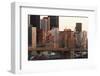 USA, New York City, Manhattan, Brooklyn Bridge, View from Brooklyn, Morning-Catharina Lux-Framed Photographic Print