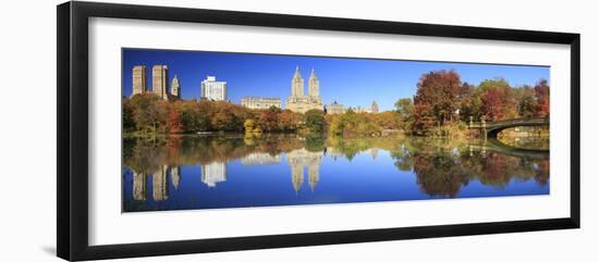 Usa, New York City, Manhattan, Central Park, Bow Bridge-Michele Falzone-Framed Premium Photographic Print