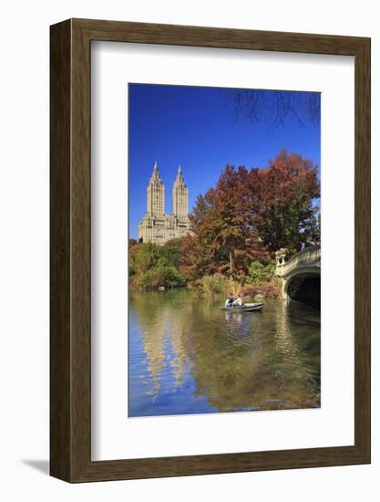 Usa, New York City, Manhattan, Central Park, Bow Bridge-Michele Falzone-Framed Photographic Print