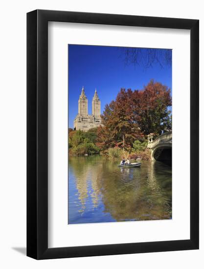 Usa, New York City, Manhattan, Central Park, Bow Bridge-Michele Falzone-Framed Photographic Print