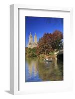 Usa, New York City, Manhattan, Central Park, Bow Bridge-Michele Falzone-Framed Photographic Print