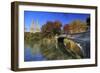 Usa, New York City, Manhattan, Central Park, Bow Bridge-Michele Falzone-Framed Photographic Print