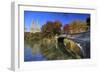 Usa, New York City, Manhattan, Central Park, Bow Bridge-Michele Falzone-Framed Photographic Print