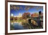 Usa, New York City, Manhattan, Central Park, Bow Bridge-Michele Falzone-Framed Photographic Print