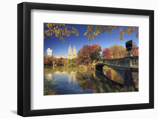 Usa, New York City, Manhattan, Central Park, Bow Bridge-Michele Falzone-Framed Photographic Print