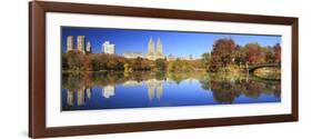 Usa, New York City, Manhattan, Central Park, Bow Bridge-Michele Falzone-Framed Photographic Print