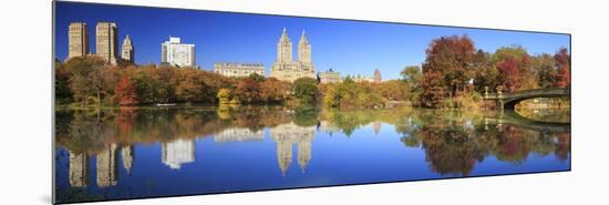 Usa, New York City, Manhattan, Central Park, Bow Bridge-Michele Falzone-Mounted Photographic Print