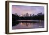 USA, New York City, Manhattan, Central Park, the Lake, View Westwards, Dusk-Catharina Lux-Framed Photographic Print