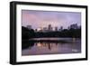 USA, New York City, Manhattan, Central Park, the Lake, View Westwards, Dusk-Catharina Lux-Framed Photographic Print