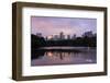 USA, New York City, Manhattan, Central Park, the Lake, View Westwards, Dusk-Catharina Lux-Framed Photographic Print