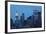 USA, New York City, Manhattan, Financial District, Evening-Catharina Lux-Framed Photographic Print