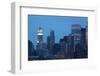 USA, New York City, Manhattan, Financial District, Evening-Catharina Lux-Framed Photographic Print