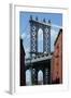 USA, New York City, Manhattan, Manhattan Bridge, Empire State Building-Catharina Lux-Framed Photographic Print