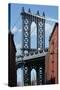 USA, New York City, Manhattan, Manhattan Bridge, Empire State Building-Catharina Lux-Stretched Canvas