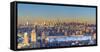 Usa, New York City, Manhattan Skyline from Brooklyn-Michele Falzone-Framed Stretched Canvas