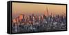 Usa, New York City, Manhattan Skyline from Brooklyn-Michele Falzone-Framed Stretched Canvas