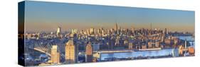 Usa, New York City, Manhattan Skyline from Brooklyn-Michele Falzone-Stretched Canvas