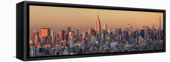 Usa, New York City, Manhattan Skyline from Brooklyn-Michele Falzone-Framed Stretched Canvas