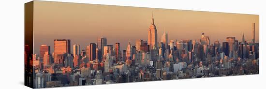 Usa, New York City, Manhattan Skyline from Brooklyn-Michele Falzone-Stretched Canvas