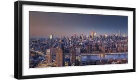 Usa, New York City, Manhattan Skyline from Brooklyn-Michele Falzone-Framed Photographic Print