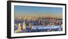 Usa, New York City, Manhattan Skyline from Brooklyn-Michele Falzone-Framed Photographic Print