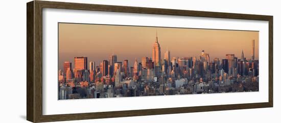 Usa, New York City, Manhattan Skyline from Brooklyn-Michele Falzone-Framed Photographic Print