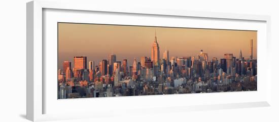 Usa, New York City, Manhattan Skyline from Brooklyn-Michele Falzone-Framed Photographic Print