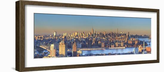 Usa, New York City, Manhattan Skyline from Brooklyn-Michele Falzone-Framed Photographic Print