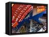 USA, New York City, Manhattan, Times Square, Neon Lights of 42nd Street-Gavin Hellier-Framed Stretched Canvas