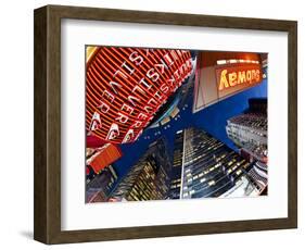 USA, New York City, Manhattan, Times Square, Neon Lights of 42nd Street-Gavin Hellier-Framed Photographic Print