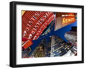 USA, New York City, Manhattan, Times Square, Neon Lights of 42nd Street-Gavin Hellier-Framed Photographic Print