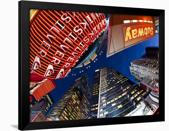 USA, New York City, Manhattan, Times Square, Neon Lights of 42nd Street-Gavin Hellier-Framed Photographic Print