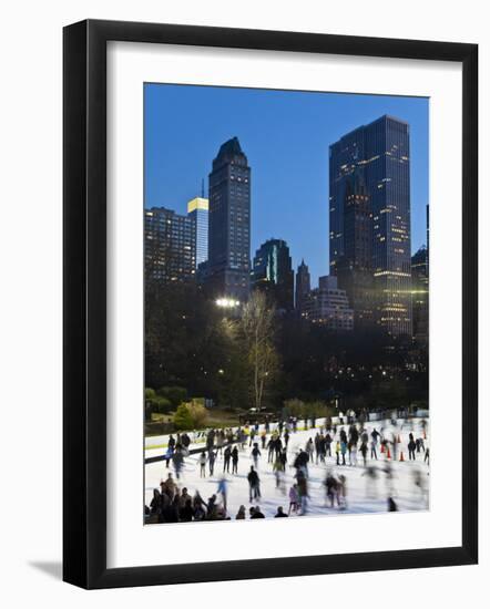 USA, New York City, Manhattan, Wollman Ice Rink in Central Park-Gavin Hellier-Framed Photographic Print