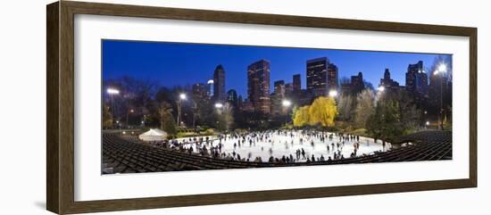 USA, New York City, Manhattan, Wollman Ice Rink in Central Park-Gavin Hellier-Framed Photographic Print