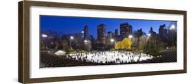 USA, New York City, Manhattan, Wollman Ice Rink in Central Park-Gavin Hellier-Framed Photographic Print