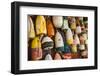 USA, New York City, Midtown Manhattan, lobster buoys-Walter Bibikow-Framed Photographic Print