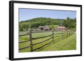 USA, New York, Farmers' Museum. Lippitt Farm house and Brooks Barn.-Cindy Miller Hopkins-Framed Photographic Print