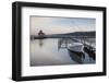 USA, New York, Finger Lakes Region, Watkins Glen, Seneca Lake pier-Walter Bibikow-Framed Photographic Print