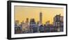 Usa, New York, Freedom Tower over Rooftops and Water Tanks-Alan Copson-Framed Photographic Print