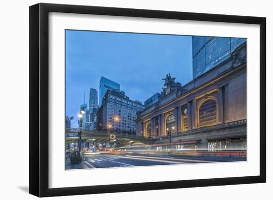 USA, New York, Grand Central Terminal at Dawn-Rob Tilley-Framed Photographic Print