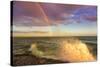 USA, New York, Lake Ontario, Clark's Point. Double rainbow over lake.-Fred Lord-Stretched Canvas