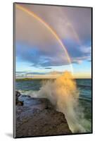 USA, New York, Lake Ontario, Clark's Point. Double rainbow over lake.-Fred Lord-Mounted Photographic Print