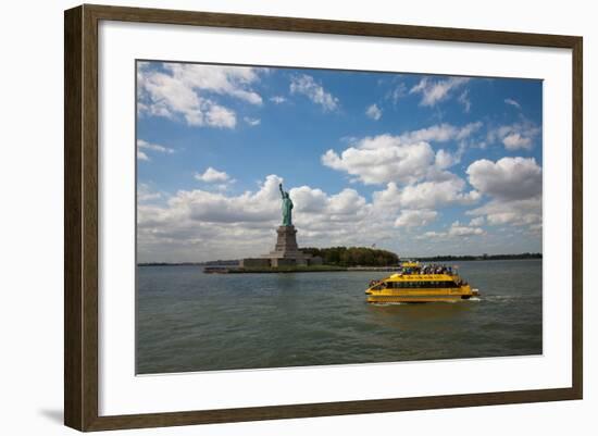 USA, New York, Liberty Island, Statue of Liberty-Samuel Magal-Framed Photographic Print