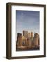 USA, New York, Lower Manhattan Skyline from Jersey City-Walter Bibikow-Framed Photographic Print