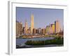 USA, New York, Lower Manhattan, Tallest Building Is Beekman Tower (By Frank Gehry), with Woolworth -Alan Copson-Framed Photographic Print