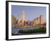 USA, New York, Lower Manhattan, Tallest Building Is Beekman Tower (By Frank Gehry), with Woolworth -Alan Copson-Framed Photographic Print