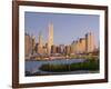 USA, New York, Lower Manhattan, Tallest Building Is Beekman Tower (By Frank Gehry), with Woolworth -Alan Copson-Framed Photographic Print