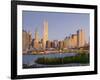 USA, New York, Lower Manhattan, Tallest Building Is Beekman Tower (By Frank Gehry), with Woolworth -Alan Copson-Framed Photographic Print