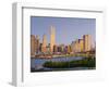 USA, New York, Lower Manhattan, Tallest Building Is Beekman Tower (By Frank Gehry), with Woolworth -Alan Copson-Framed Photographic Print