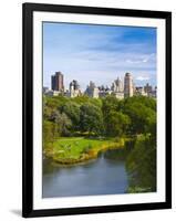 USA, New York, Manhattan, Central Park, Belvedere Lake-Alan Copson-Framed Photographic Print